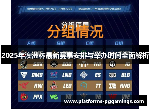 2025年澳洲杯最新赛事安排与举办时间全面解析